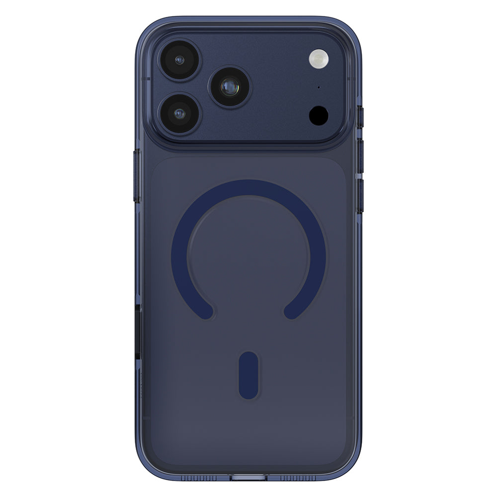__vg|Mavi|0|4894505262300-01|Apple iPhone 17 Pro Max Kılıf MagSafe Şarj Özellikli O-Ring Şeffaf Kajsa Trans Shield Serisi Kapak