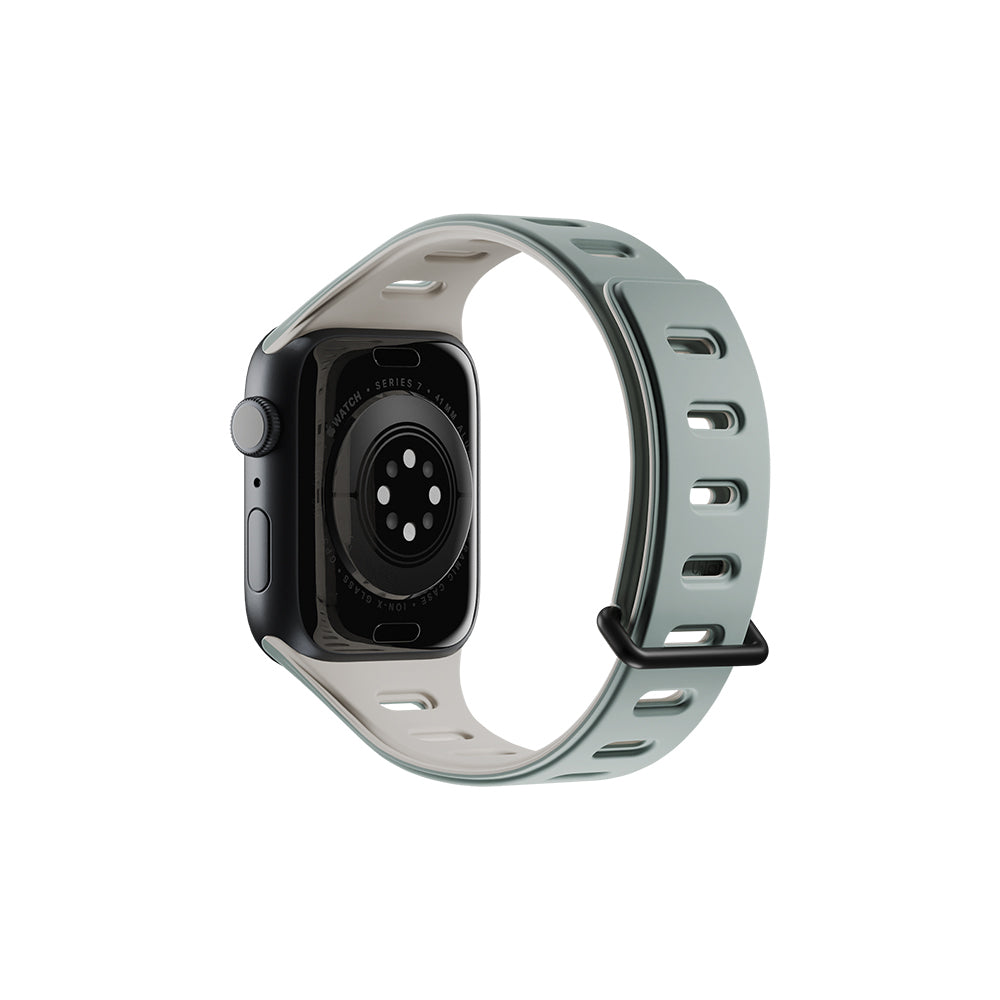 __vg|Yeşil-Gri|1|4895200479710-02|Apple Watch 40mm Native Union Active Watch Band Serisi Silikon Kordon