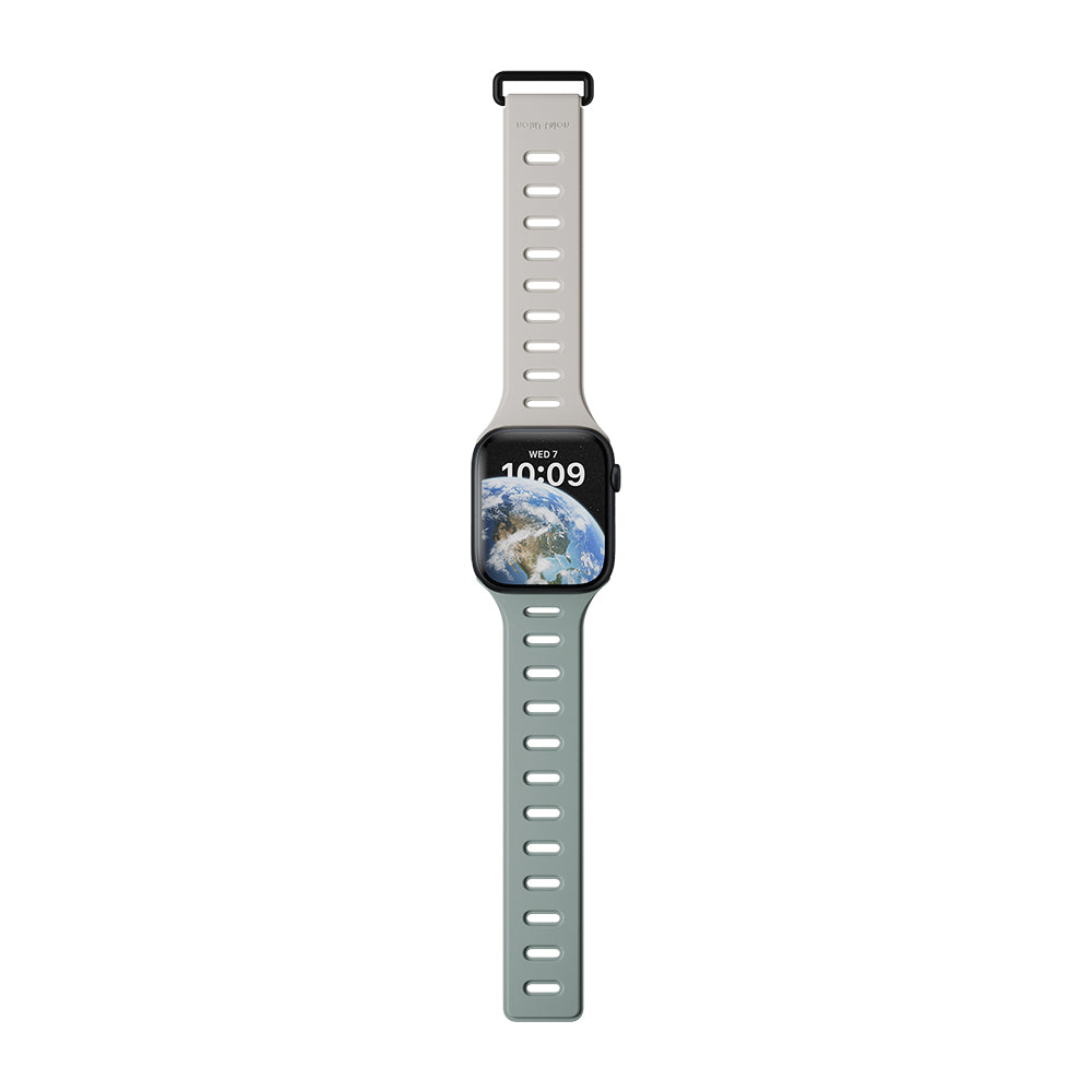 __vg|Yeşil-Gri|3|4895200479710-04|Apple Watch 40mm Native Union Active Watch Band Serisi Silikon Kordon