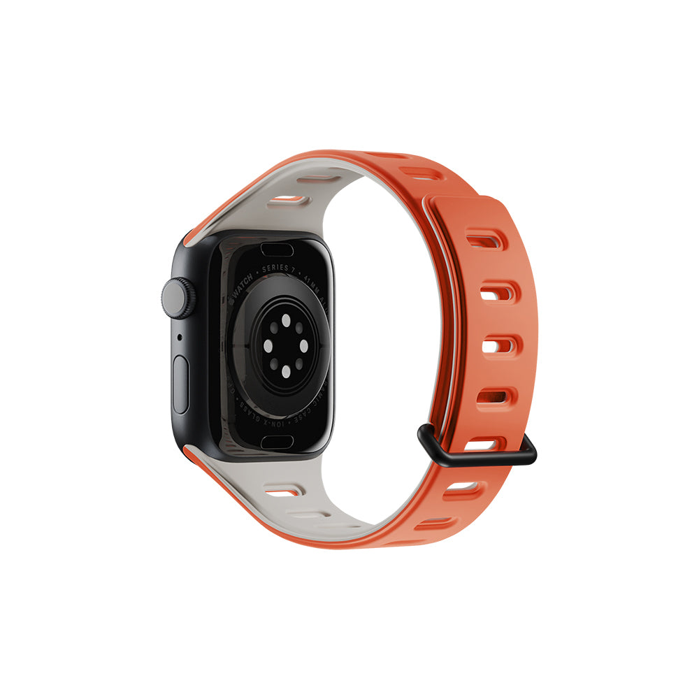 __vg|Turuncu-Gri|1|4895200479727-02|Apple Watch 40mm Native Union Active Watch Band Serisi Silikon Kordon
