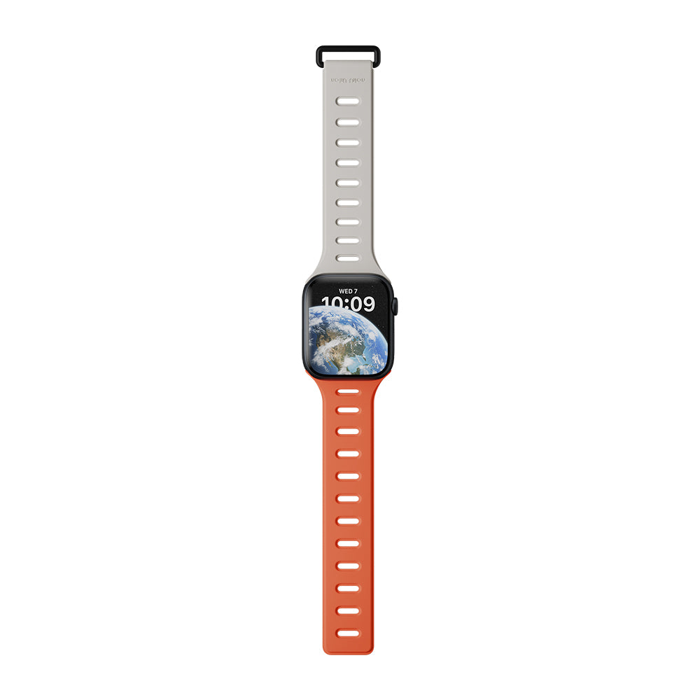 __vg|Turuncu-Gri|3|4895200479727-04|Apple Watch 40mm Native Union Active Watch Band Serisi Silikon Kordon