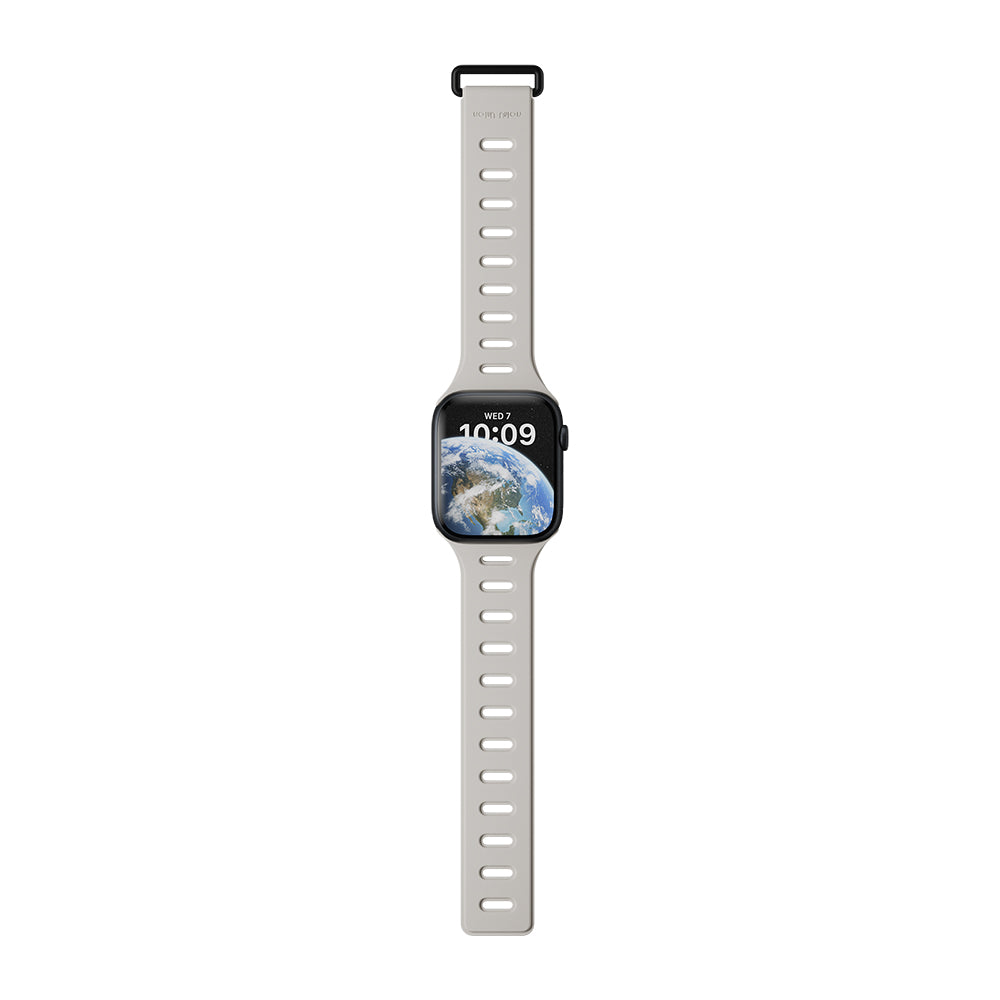 __vg|Siyah-Gri|5|4895200479734-06|Apple Watch 42mm Native Union Active Watch Band Serisi Silikon Kordon