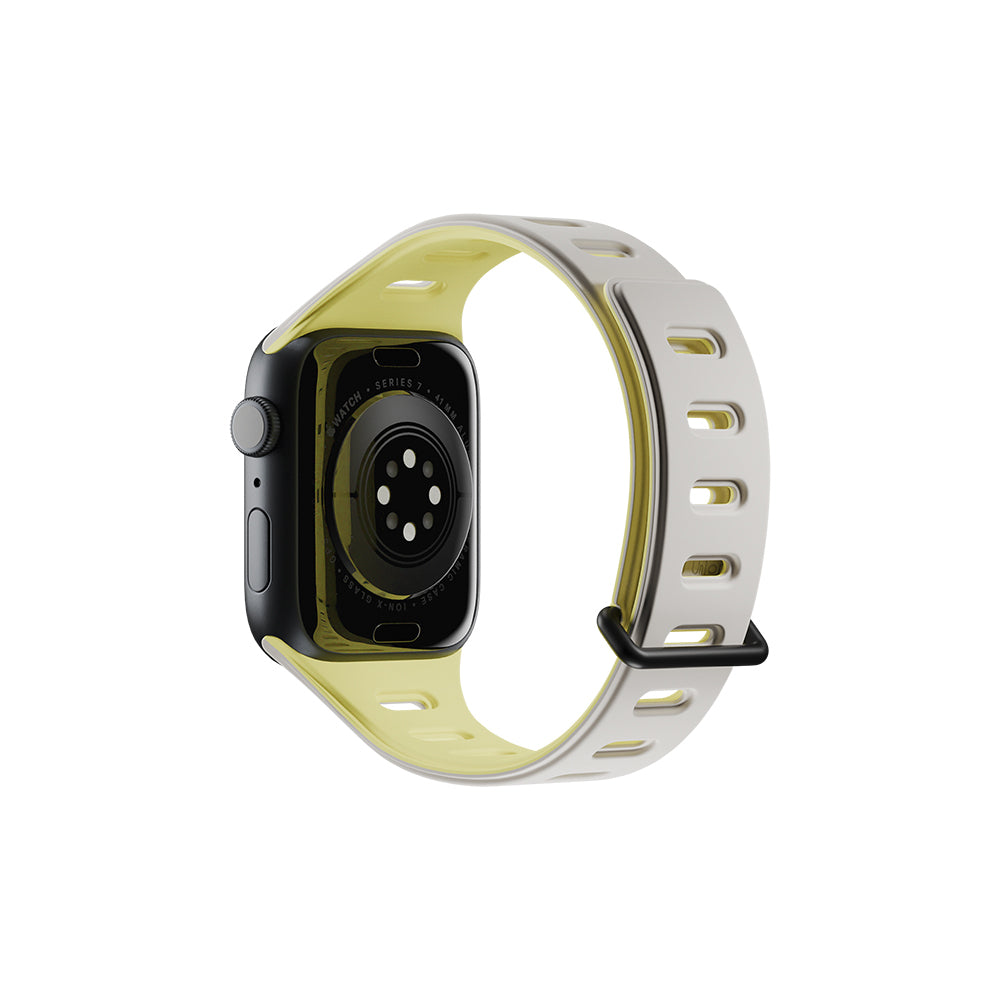 __vg|Gri-Sarı|1|4895200480228-02|Apple Watch 42mm Native Union Active Watch Band Serisi Silikon Kordon