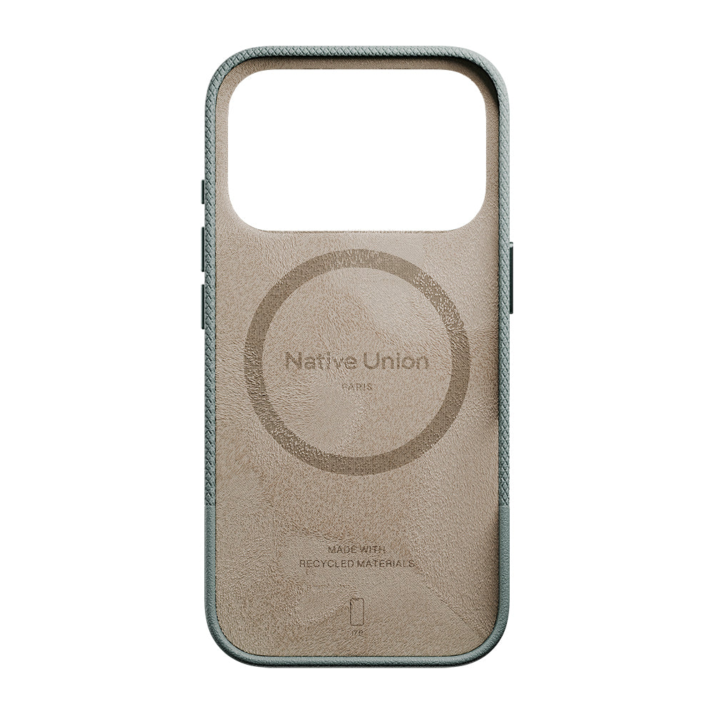__vg|Koyu Yeşil|6|4895200487470-07|Apple iPhone 17 Pro Max Kılıf MagSafe Şarj Özellikli Deri Dokulu Native Union RE Classic Serisi Kapak