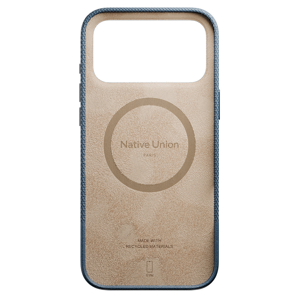 __vg|Lacivert|1|4895200487517-02|Apple iPhone 17 Pro Max Kılıf MagSafe Şarj Özellikli Deri Dokulu Native Union RE Classic Serisi Kapak