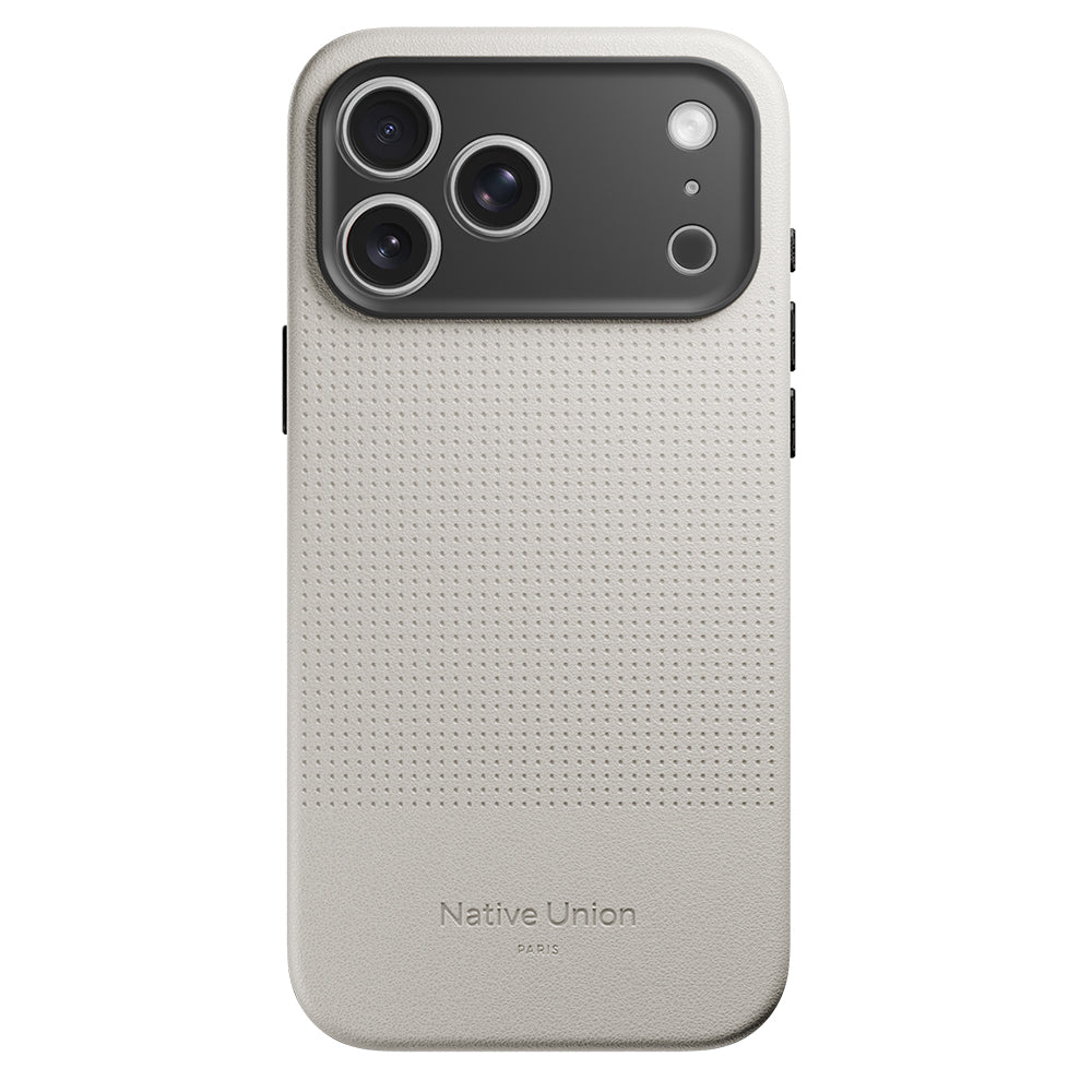__vg|Beyaz|0|4895200487630-01|Apple iPhone 17 Pro Max Kılıf MagSafe Şarj Özellikli Deri Dokulu Native Union 2025 Active Serisi Kapak