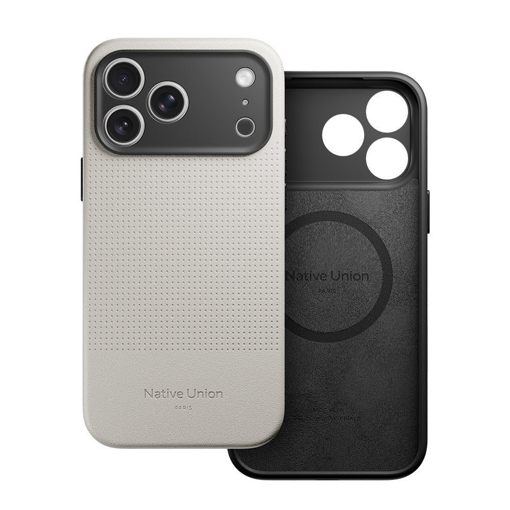 __vg|Beyaz|2|4895200487630-03|Apple iPhone 17 Pro Max Kılıf MagSafe Şarj Özellikli Deri Dokulu Native Union 2025 Active Serisi Kapak