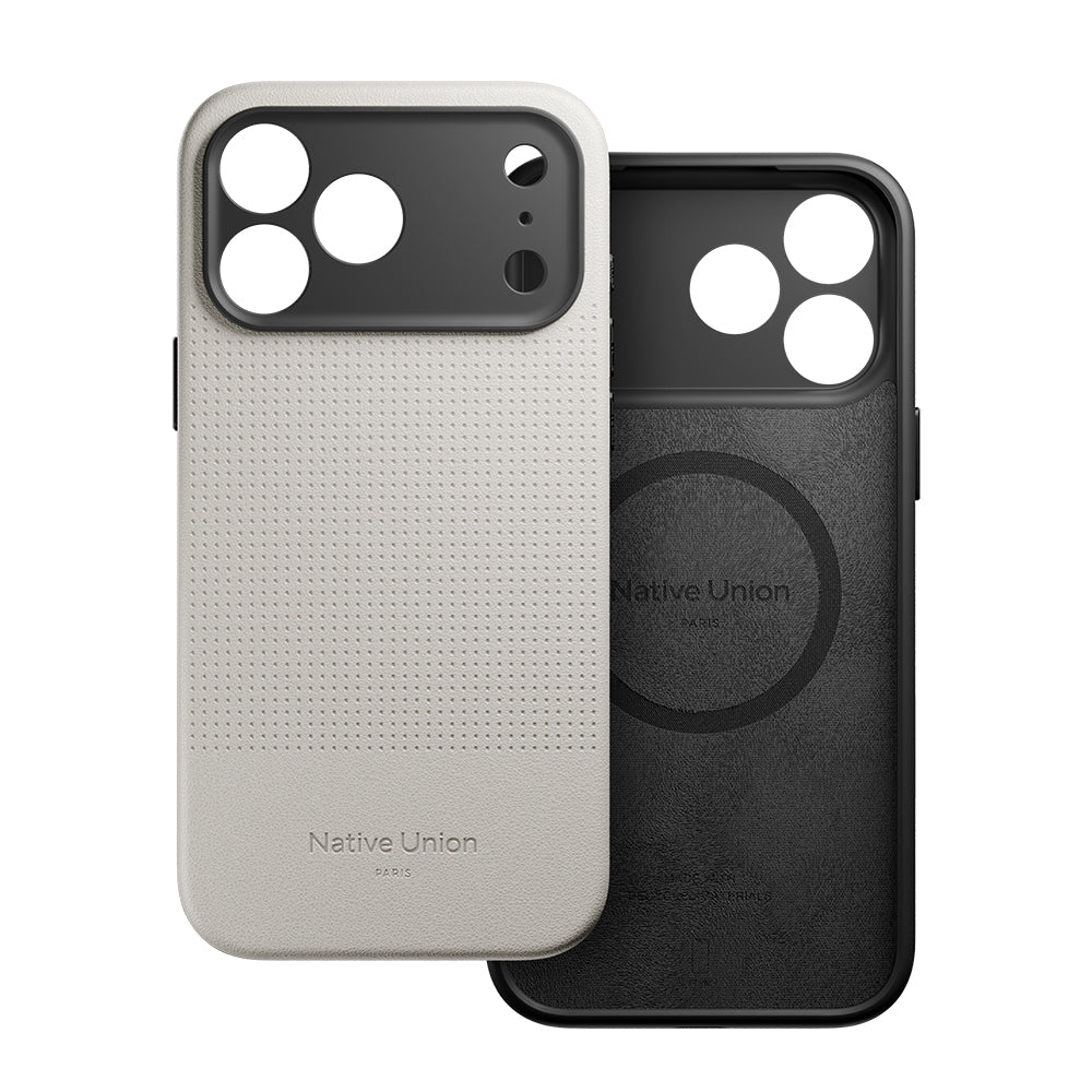 __vg|Beyaz|3|4895200487630-04|Apple iPhone 17 Pro Max Kılıf MagSafe Şarj Özellikli Deri Dokulu Native Union 2025 Active Serisi Kapak