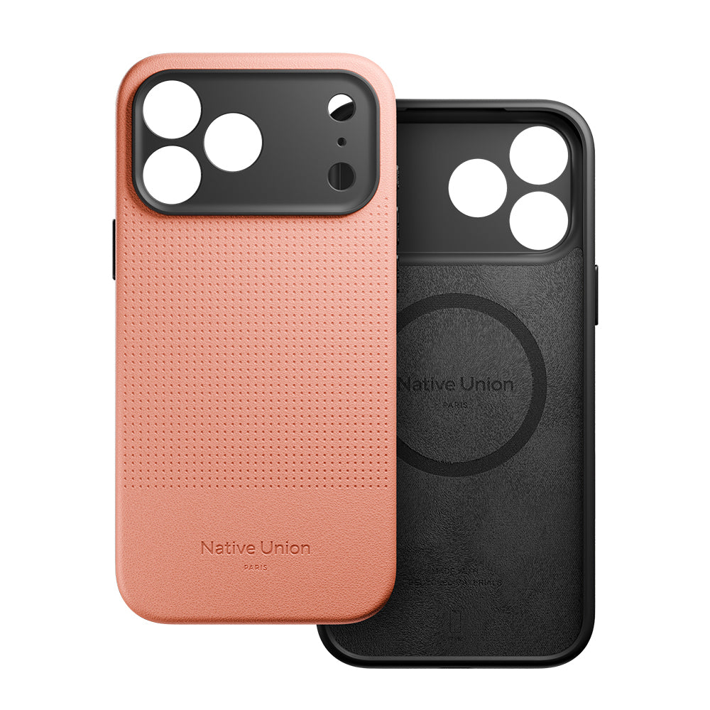 __vg|Turuncu|3|4895200487715-04|Apple iPhone 17 Pro Max Kılıf MagSafe Şarj Özellikli Deri Dokulu Native Union 2025 Active Serisi Kapak
