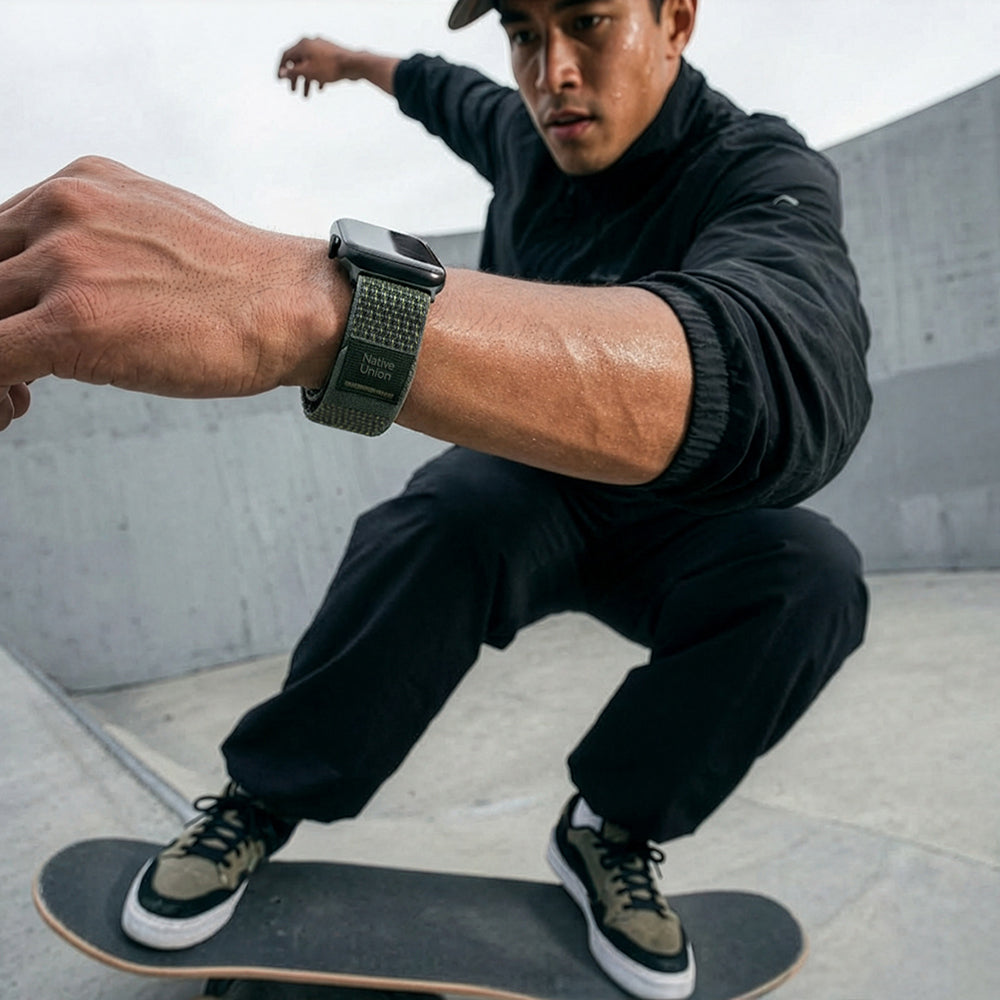 __vg|Koyu Yeşil|3|4895200491149-04|Apple Watch 7 41mm Native Union Active Watch Loop Serisi Hasır Kordon
