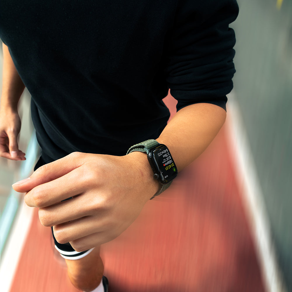 __vg|Koyu Yeşil|4|4895200491187-05|Apple Watch 7 45mm Native Union Active Watch Loop Serisi Hasır Kordon