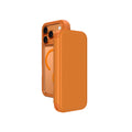 __vg|Turuncu|0|4896238100713-01|Apple iPhone 17 Pro Max PU Kartlıklı Kapaklı Amazingthing Glamour Foilo Serisi Kılıf