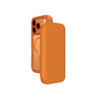 __vg|Turuncu|0|4896238100713-01|Apple iPhone 17 Pro Max PU Kartlıklı Kapaklı Amazingthing Glamour Foilo Serisi Kılıf