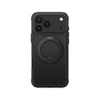 Apple iPhone 18 Pro Max Kılıf MagSafe Şarj Özellikli Airbag Tasarımlı Standlı Lens Korumalı AmazingThing Titan Pro MagSpin Kapak - Siyah