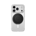 Apple iPhone 18 Pro Max Kılıf MagSafe Şarj Özellikli Amazingthing Titan Pro Serisi Pop Ring Standlı Set - Siyah