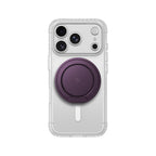 Apple iPhone 18 Pro Max Kılıf MagSafe Şarj Özellikli Amazingthing Titan Pro Serisi Pop Ring Standlı Set - Mor