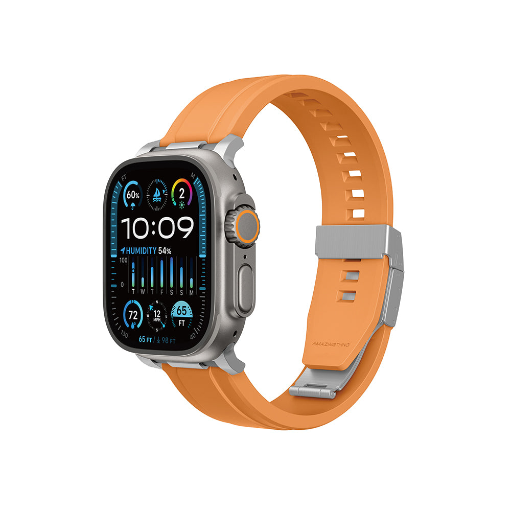 __vg|Turuncu|0|4896238500025-01|Apple Watch 42mm Amazingthing Titan Chrono Silikon Kordon