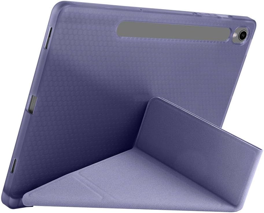 Samsung Galaxy Tab S10 FE Plus 13.1 inç Uyumlu Tablet Kılıfı – Kalem Bölmeli, Standlı, Tri-Folding Akıllı Kapak, Manyetik Otomatik Uyku/Uyanma Özellikli, İnce ve Dayanıklı Koruma (Bordo)