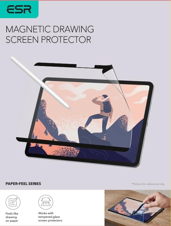 iPad Air 11” için ESR Manyetik Paper-Feel Ekran Koruyucu