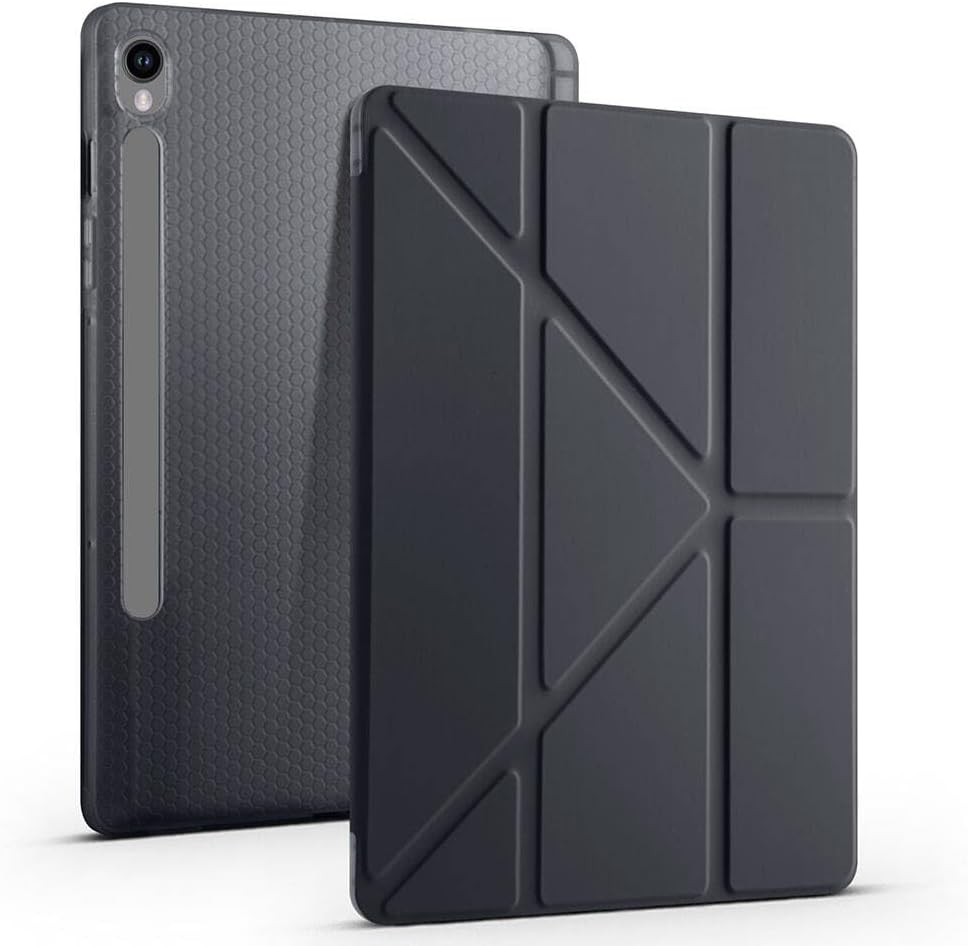 Samsung Galaxy Tab S10 FE Plus 13.1 inç Uyumlu Tablet Kılıfı – Kalem Bölmeli, Standlı, Tri-Folding Akıllı Kapak, Manyetik Otomatik Uyku/Uyanma Özellikli, İnce ve Dayanıklı Koruma (Bordo)