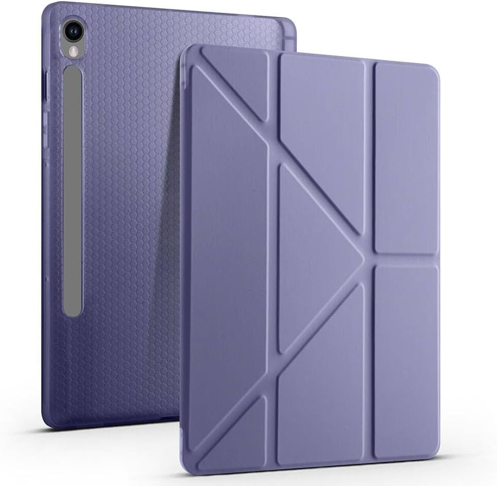 Samsung Galaxy Tab S10 FE Plus 13.1 inç Uyumlu Tablet Kılıfı – Kalem Bölmeli, Standlı, Tri-Folding Akıllı Kapak, Manyetik Otomatik Uyku/Uyanma Özellikli, İnce ve Dayanıklı Koruma (Bordo)