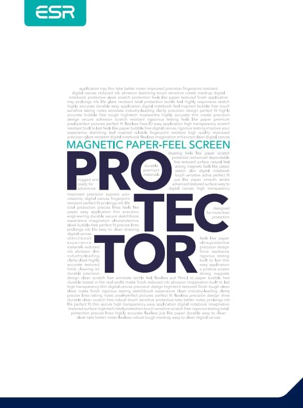 ESR iPad Air 11” Manyetik Paper-Feel Ekran Koruyucu – İnce & Tepkisel