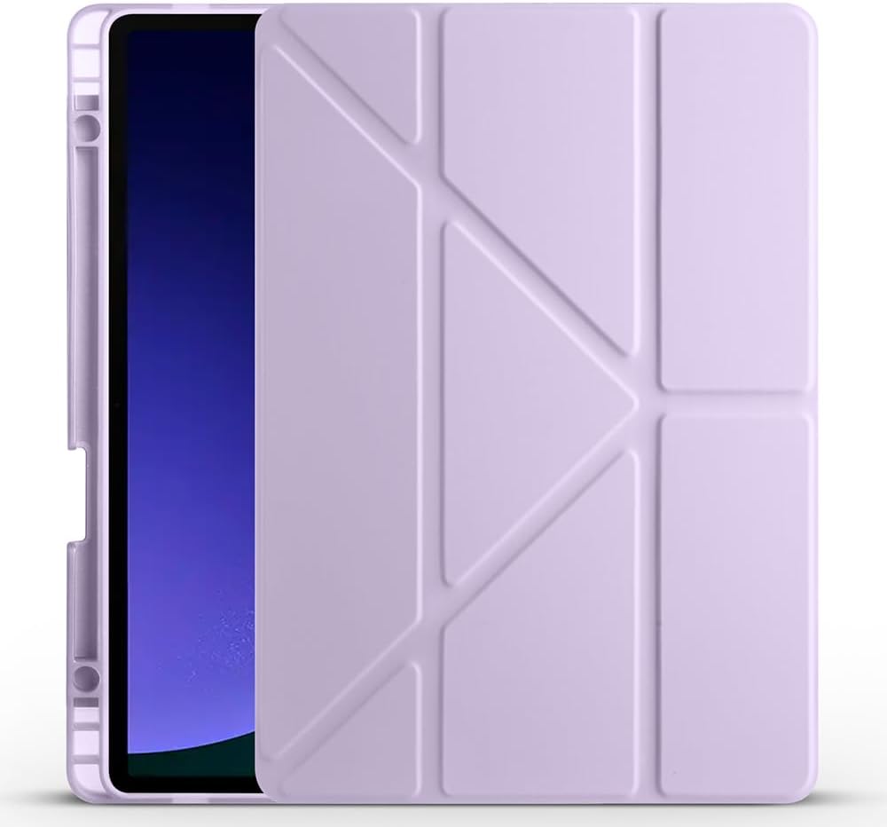 Samsung Galaxy Tab S10 FE Plus 13.1 inç Uyumlu Tablet Kılıfı – Kalem Bölmeli, Standlı, Tri-Folding Akıllı Kapak, Manyetik Otomatik Uyku/Uyanma Özellikli, İnce ve Dayanıklı Koruma (Bordo)