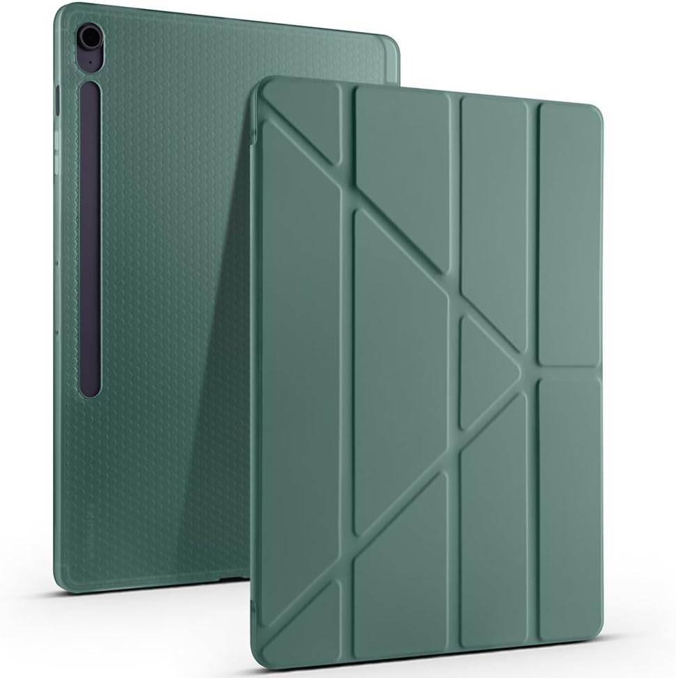 Samsung Galaxy Tab S10 FE Plus 13.1 inç Uyumlu Tablet Kılıfı – Kalem Bölmeli, Standlı, Tri-Folding Akıllı Kapak, Manyetik Otomatik Uyku/Uyanma Özellikli, İnce ve Dayanıklı Koruma (Bordo)