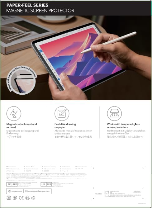 iPad Air 11” için ESR Manyetik Paper-Feel Ekran Koruyucu