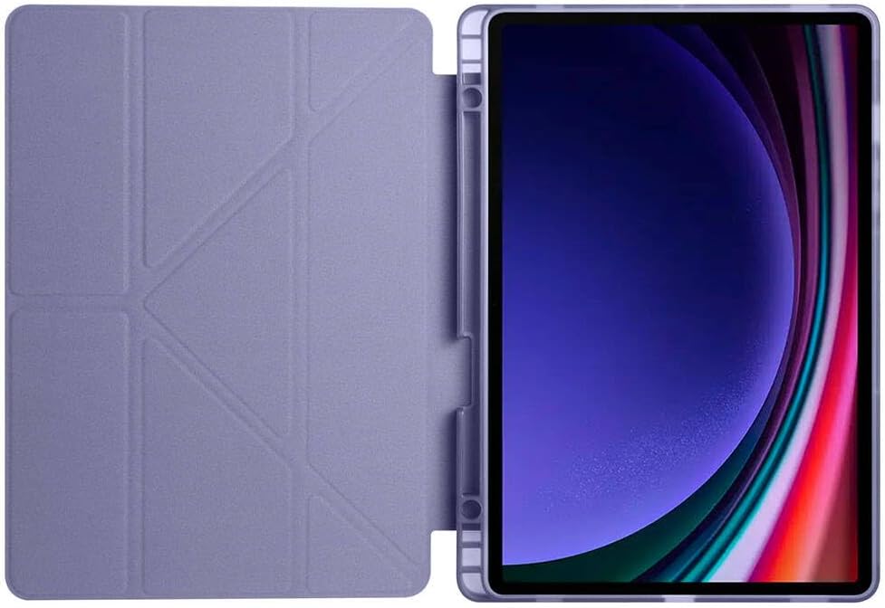 Samsung Galaxy Tab S10 FE Plus 13.1 inç Uyumlu Tablet Kılıfı – Kalem Bölmeli, Standlı, Tri-Folding Akıllı Kapak, Manyetik Otomatik Uyku/Uyanma Özellikli, İnce ve Dayanıklı Koruma (Bordo)