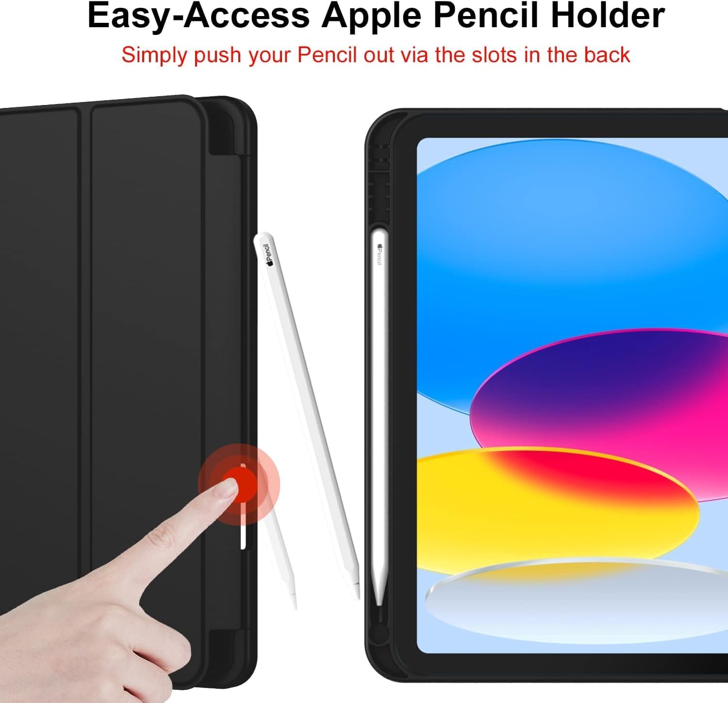 iPad 11/10 için Kalem Bölmeli Standlı Kılıf