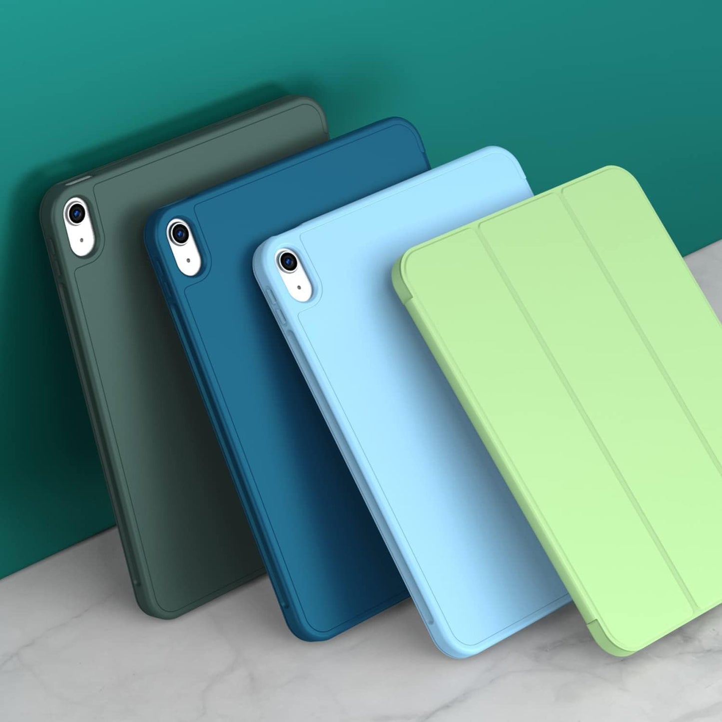 iPad 11. Nesil (11 inç, 2025) / iPad 10. Nesil (10.9 inç, 2022) ile Uyumlu Kılıf – Kalem Bölmeli, Üç Katlanır Standlı, Yumuşak TPU Arka Kapak, Uyku/Uyanma Özellikli Smart Cover (Lavander)