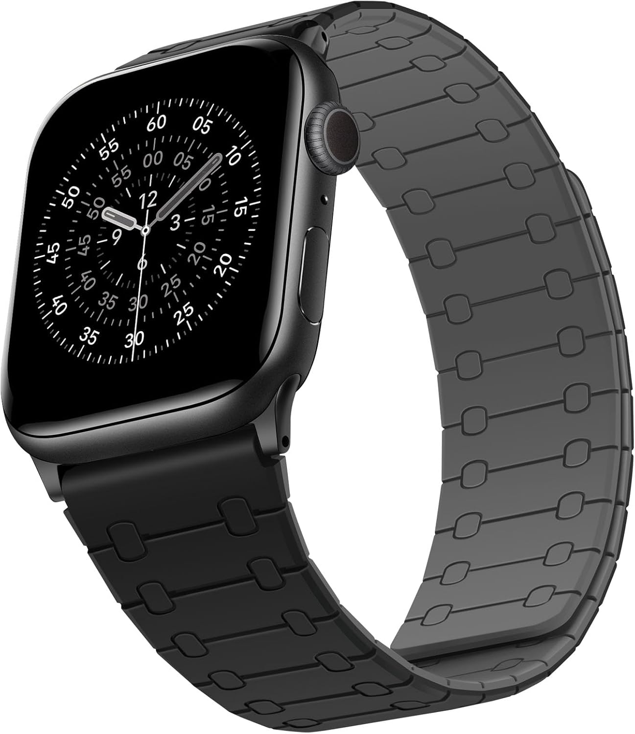 Apple Watch Uyumlu Çift Taraflı Mıknatıslı Silikon Kordon (49/46/45/44/42mm) - Ultra, Series 11/10/9/8 ve SE Uyumlu Kayış