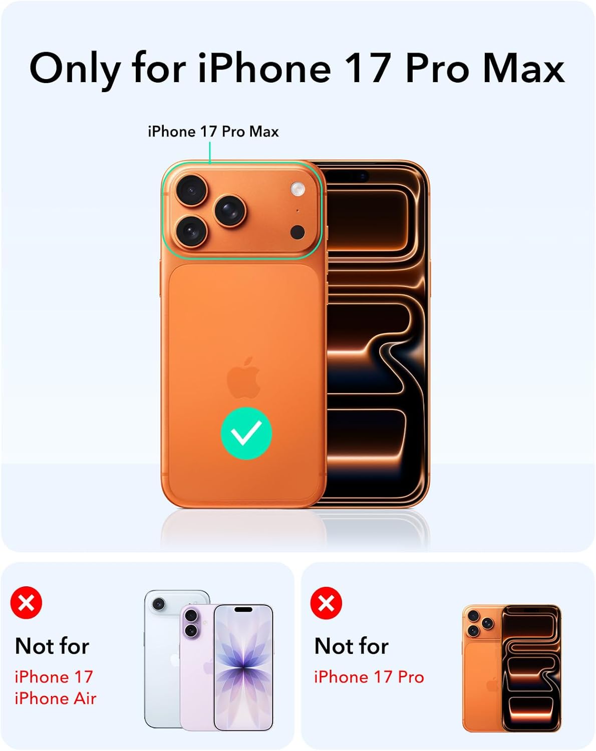 iPhone 17 Pro Max için ESR Stash MagSafe Standlı Kılıf