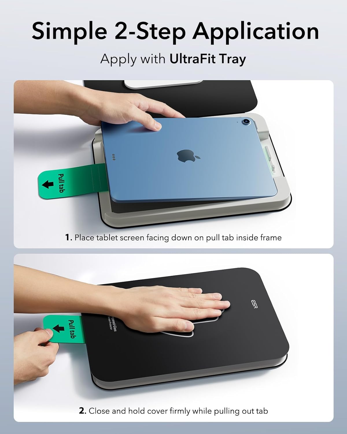 ESR iPad 11/10 Nesil UltraFit 2’li Cam – 9H, Apple Pencil Destekli