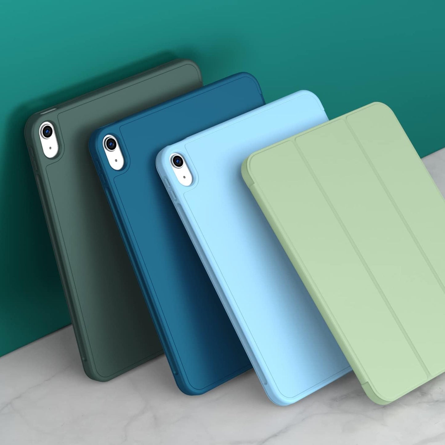 iPad 11. Nesil (11 inç, 2025) / iPad 10. Nesil (10.9 inç, 2022) ile Uyumlu Kılıf – Kalem Bölmeli, Üç Katlanır Standlı, Yumuşak TPU Arka Kapak, Uyku/Uyanma Özellikli Smart Cover (Lavander)