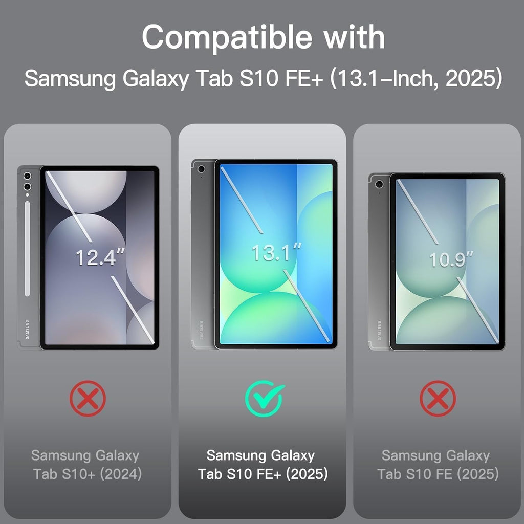 Galaxy Tab S10 FE+ için Standlı Tablet Kılıfı