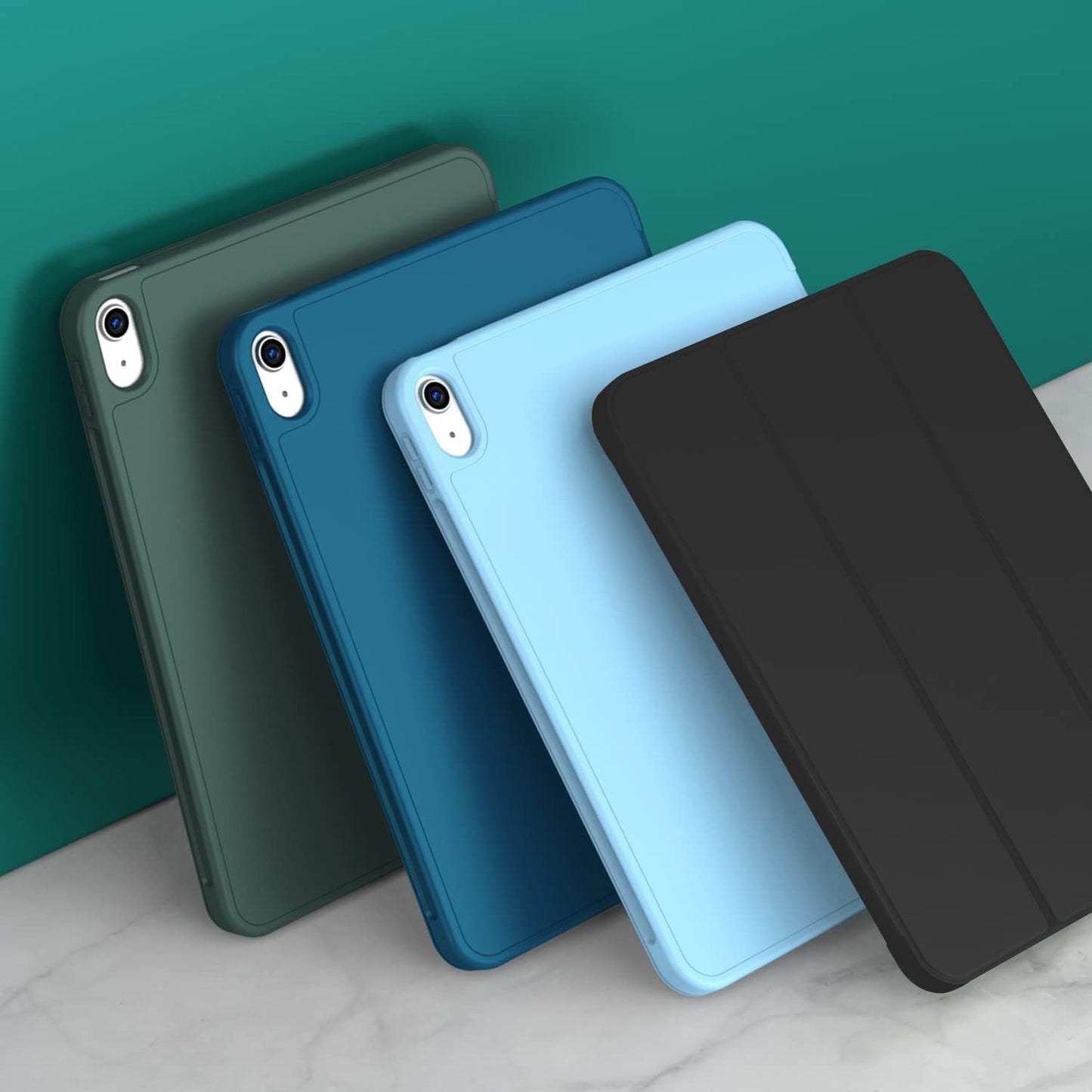 iPad 11. Nesil (11 inç, 2025) / iPad 10. Nesil (10.9 inç, 2022) ile Uyumlu Kılıf – Kalem Bölmeli, Üç Katlanır Standlı, Yumuşak TPU Arka Kapak, Uyku/Uyanma Özellikli Smart Cover (Lavander)