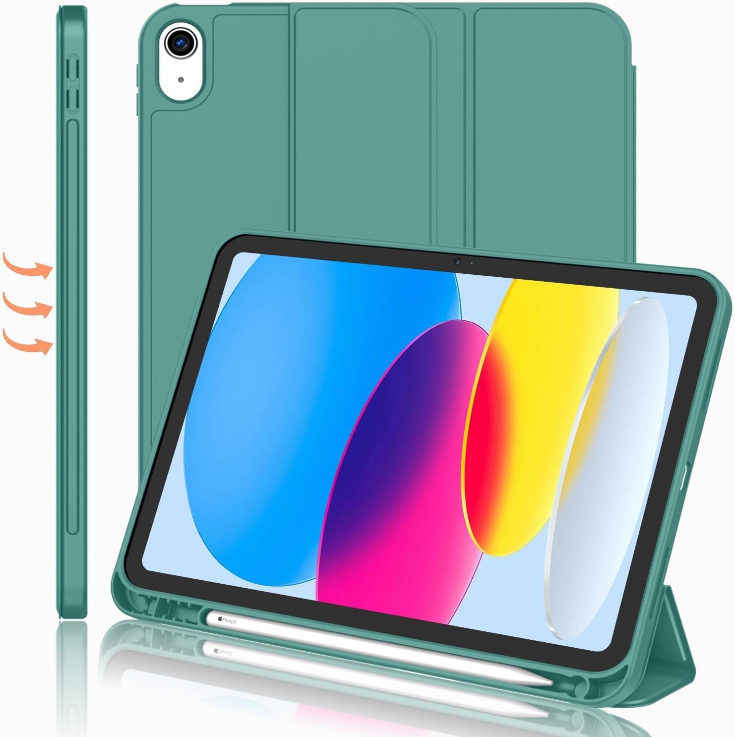 iPad 11/10 için Kalem Bölmeli Standlı Kılıf