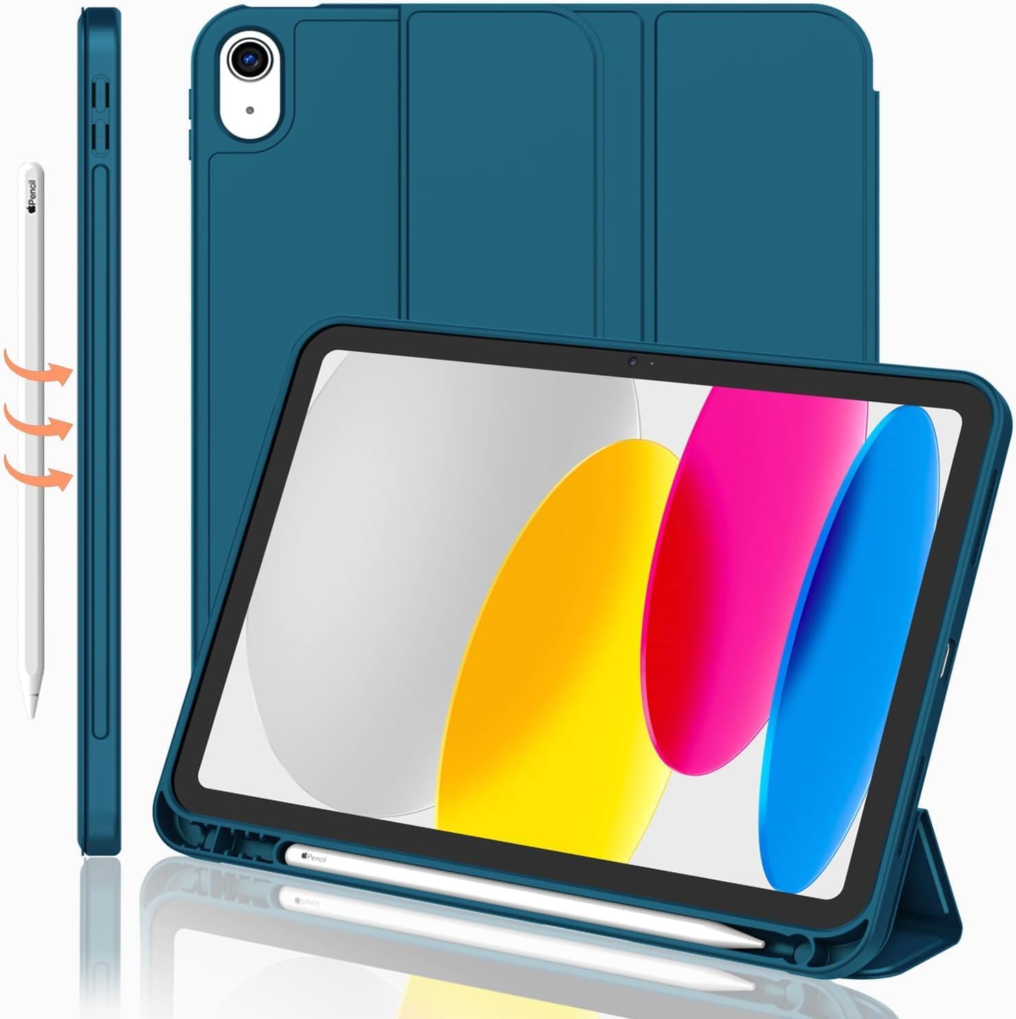 iPad 11/10 için Kalem Bölmeli Standlı Kılıf
