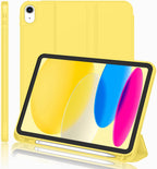 iPad 11.Nesil 2025 A16 / 10.Nesil 2022 10,9 İnç Uyumlu Kılıf – Kalem Tutuculu, Yumuşak TPU Sırtlı, Üç Katlı Standlı Akıllı Kılıf, Otomatik Uyku/Uyanma Özellikli