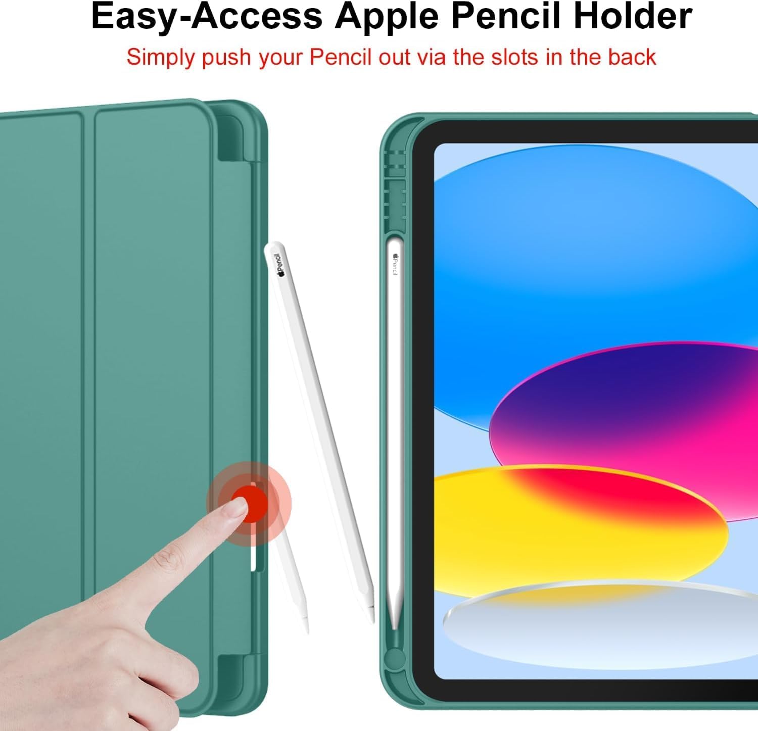 iPad 11/10 için Kalem Bölmeli Standlı Kılıf
