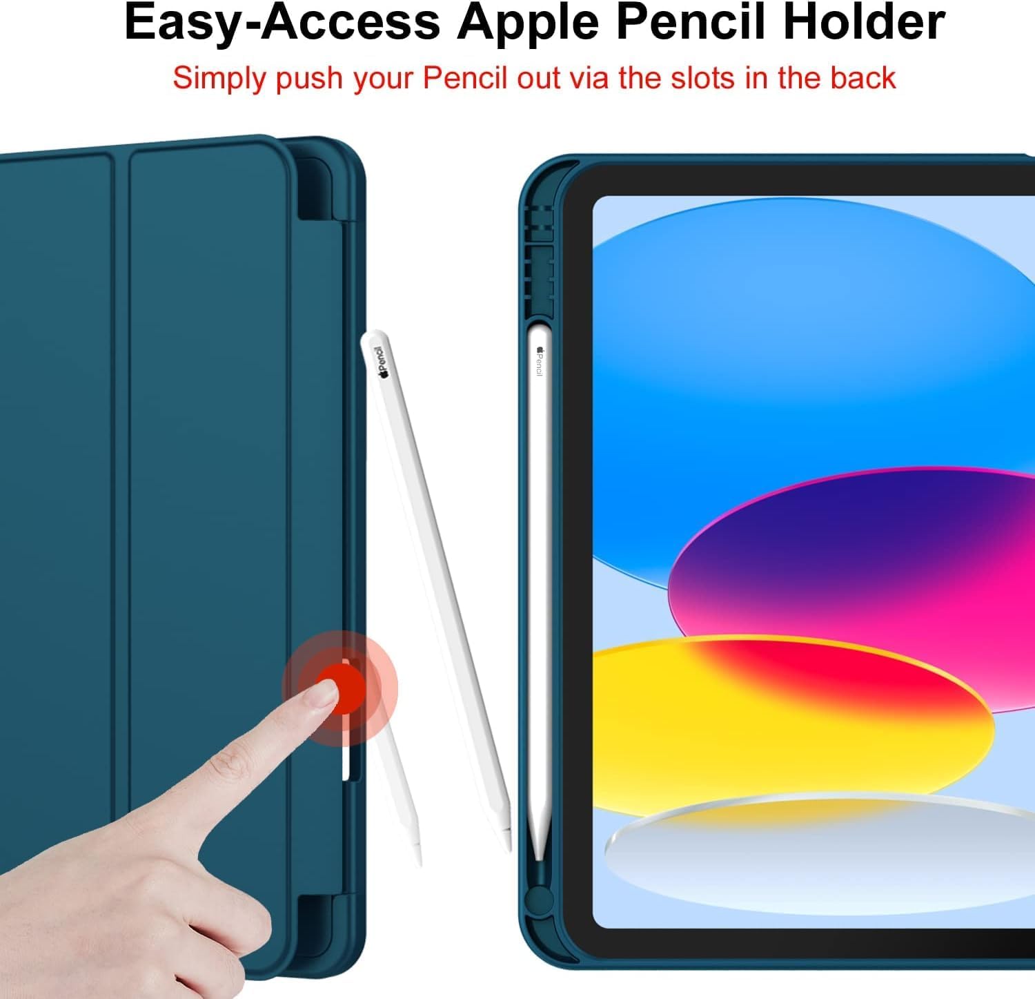 iPad 11/10 için Kalem Bölmeli Standlı Kılıf