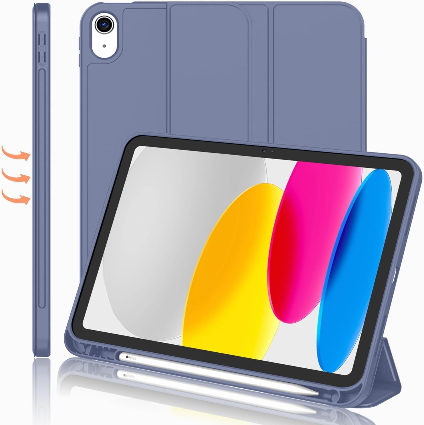 iPad 11/10 için Kalem Bölmeli Standlı Kılıf