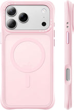 ORNARTO AirBuffer iPhone 17 Pro Max Kılıf, MagSafe Uyumlu, 18 FT (5.5 m) Düşme Koruması, Darbeye Dayanıklı, Köşe Korumalı, Mat Yarı Saydam İnce Koruyucu Telefon Kılıfı