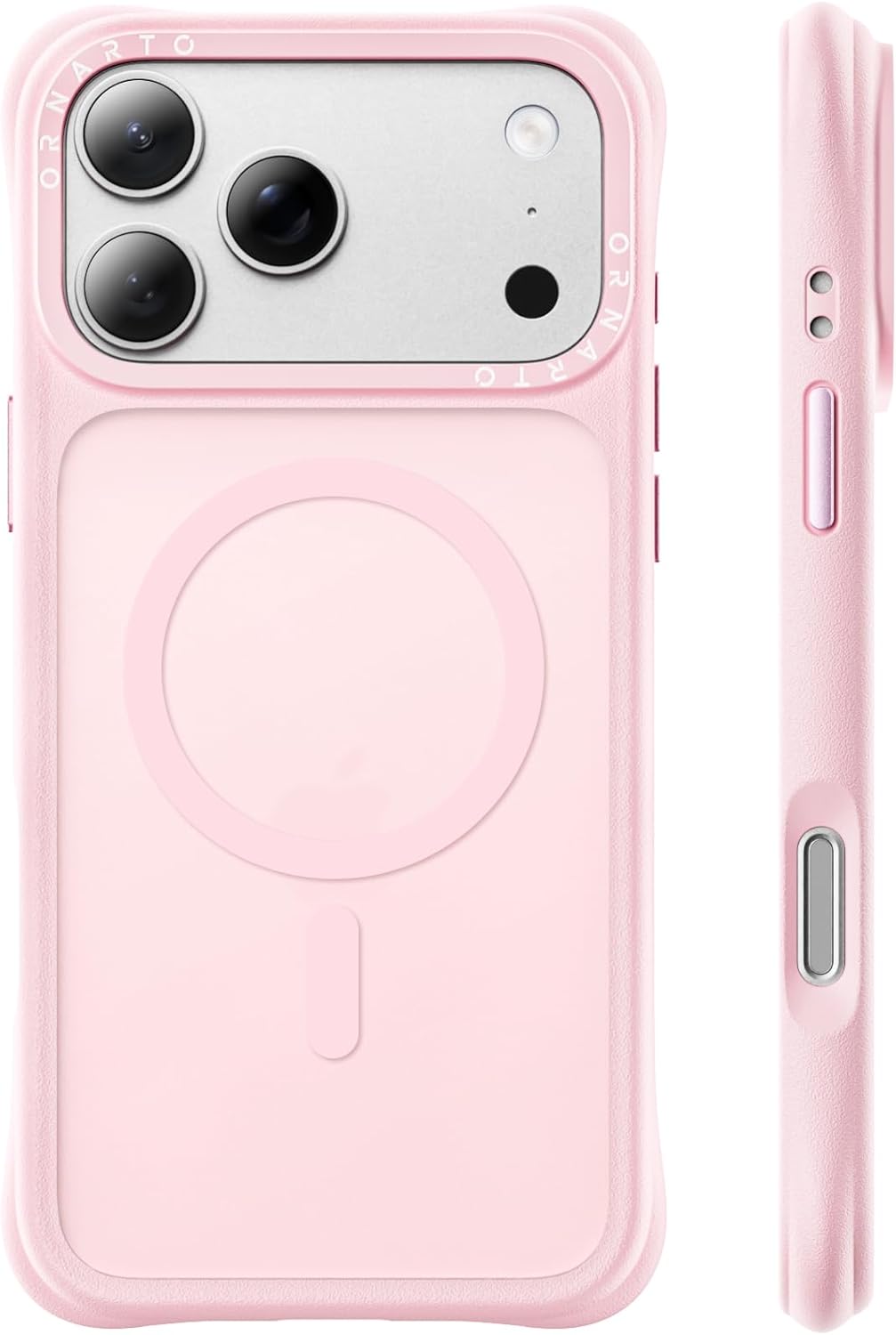 ORNARTO AirBuffer iPhone 17 Pro Max Kılıf, MagSafe Uyumlu, 18 FT (5.5 m) Düşme Koruması, Darbeye Dayanıklı, Köşe Korumalı, Mat Yarı Saydam İnce Koruyucu Telefon Kılıfı