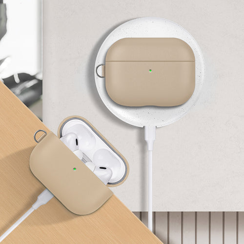 __vg|Kahverengi|1|6925700947438-02|Apple AirPods Pro 3 Kılıf MagSafe Şarj Özellikli Mutural Yahu Serisi Deri Tasarımlı Kapak