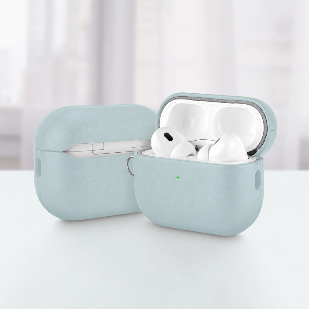 __vg|Mavi|3|6925700947445-04|Apple AirPods Pro 3 Kılıf MagSafe Şarj Özellikli Mutural Yahu Serisi Deri Tasarımlı Kapak