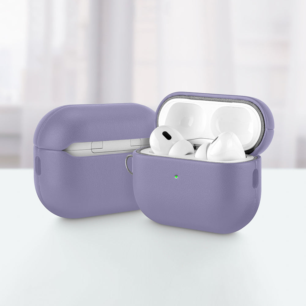 __vg|Mor|3|6925700947452-04|Apple AirPods Pro 3 Kılıf MagSafe Şarj Özellikli Mutural Yahu Serisi Deri Tasarımlı Kapak
