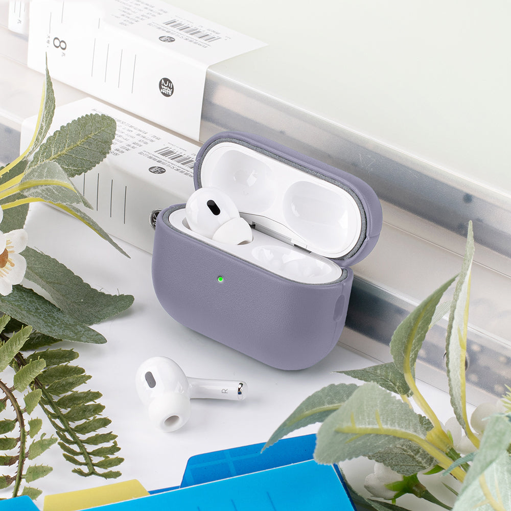 __vg|Mor|4|6925700947452-05|Apple AirPods Pro 3 Kılıf MagSafe Şarj Özellikli Mutural Yahu Serisi Deri Tasarımlı Kapak